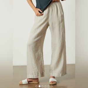 Lola Linen Pant in Sand by Velvet by Graham and Spencer